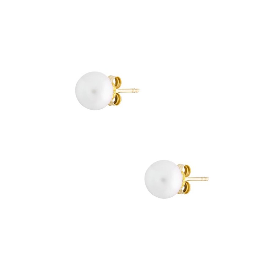 Abridores noa joyas | Aros Mujer Perla Oro 18K